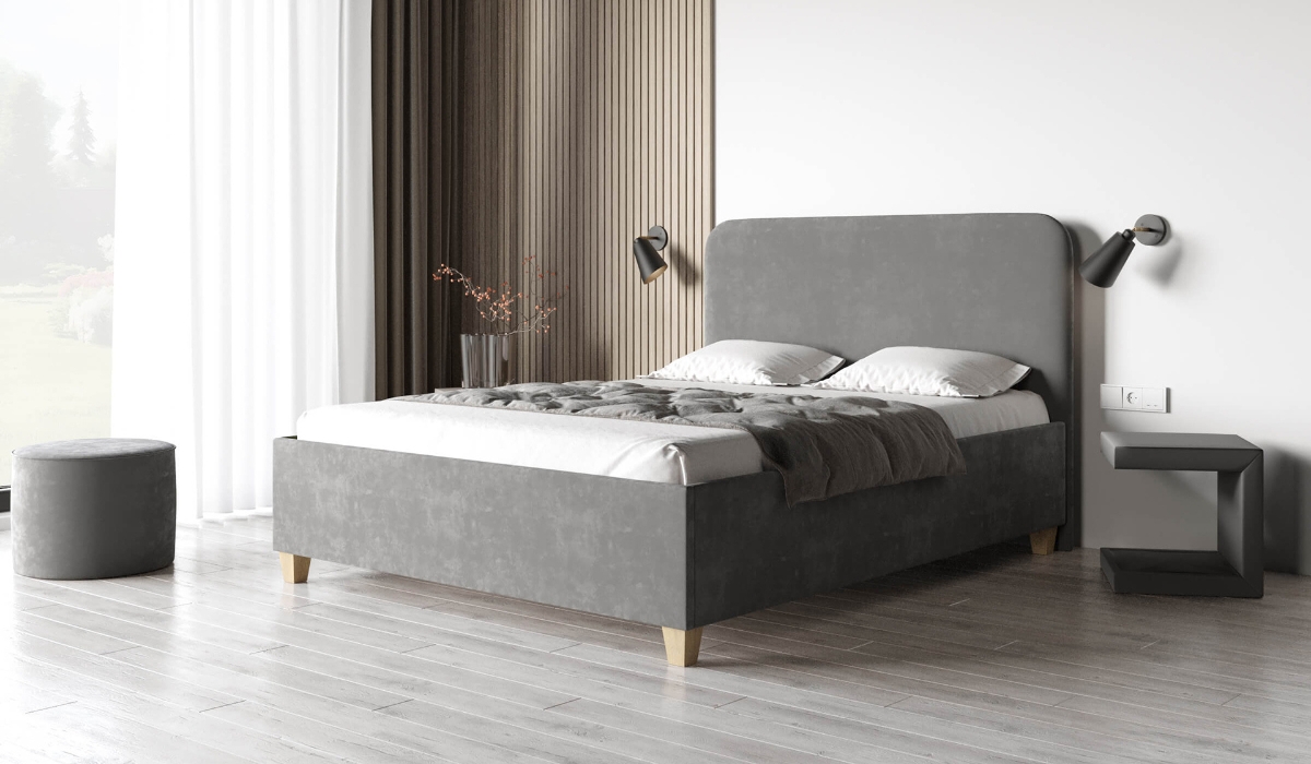 Łóżko tapicerowane czyli korpus z zagłówkiem 90