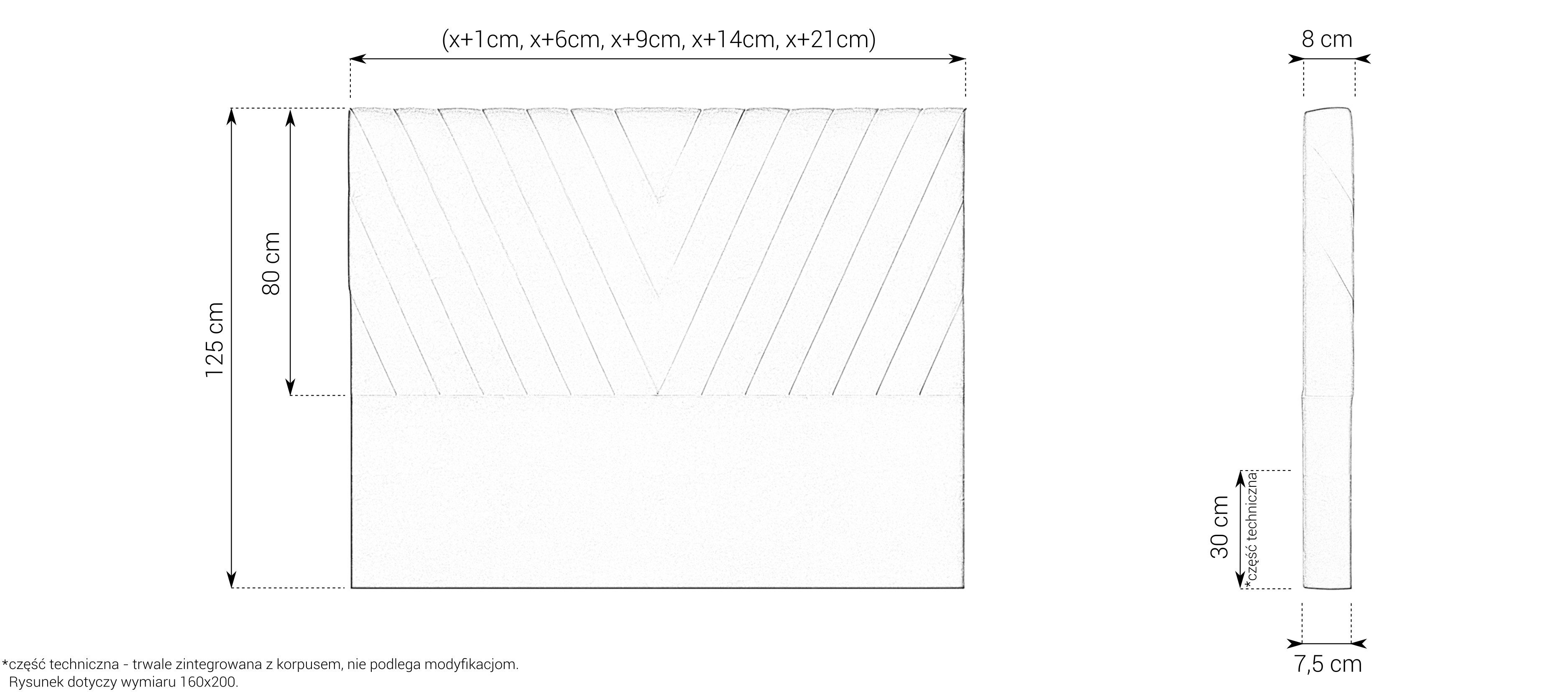 Wymiary zagłówka 62 M&K Foam Koło