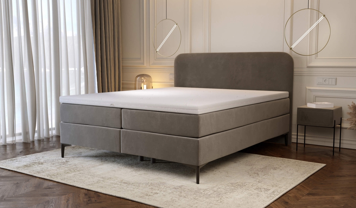 Łóżko kontynentalne BTFK22 M&K Foam Koło