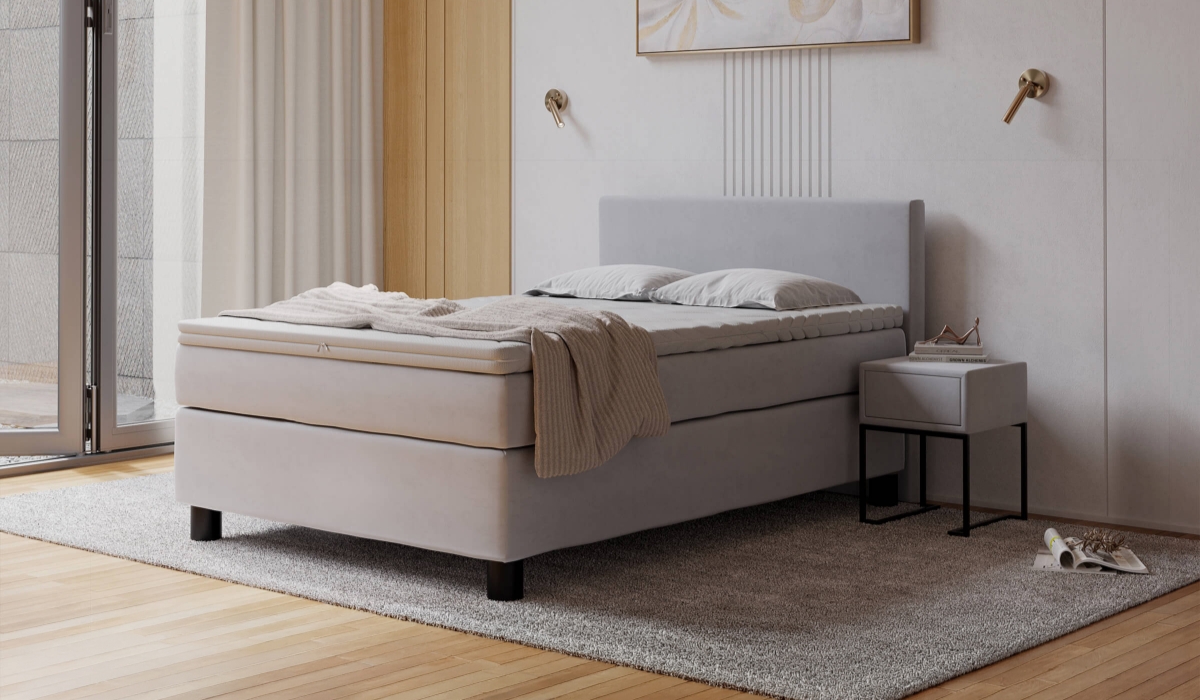 Łóżko kontynentalne RR34MTFKy M&K Foam Koło