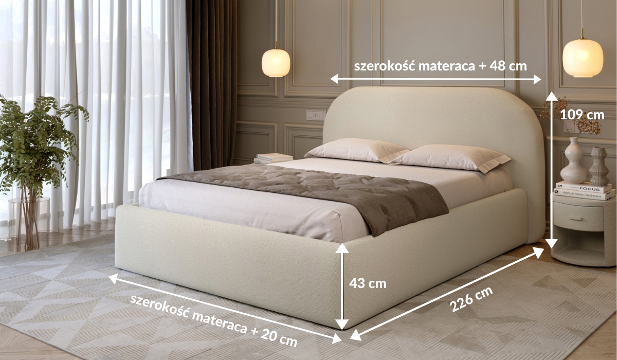 wymiary łóżka 84280