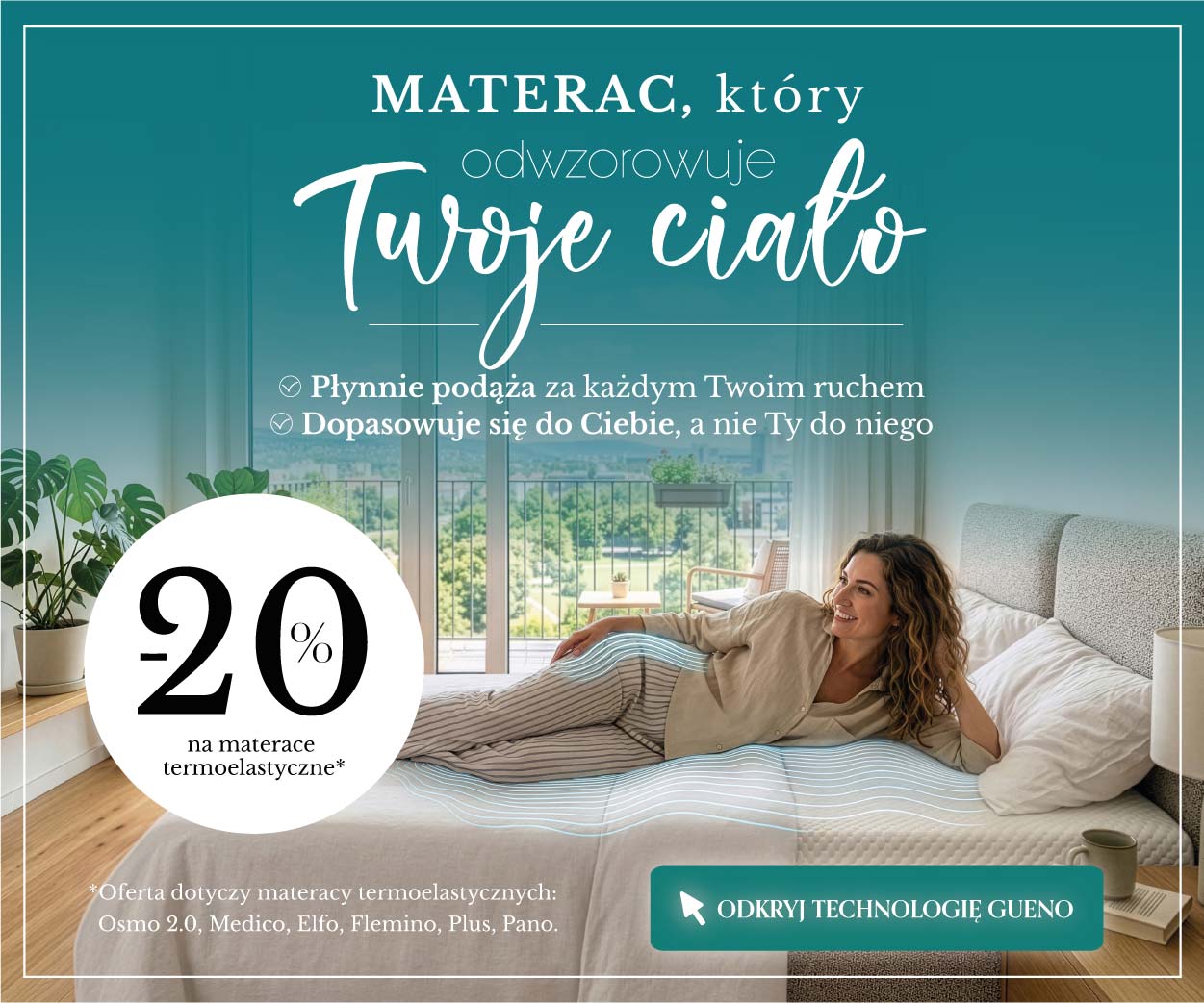 Materace termoelastyczne Gueno